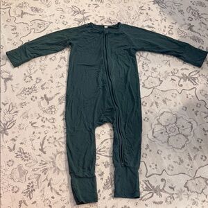 Green bamboo onesie
